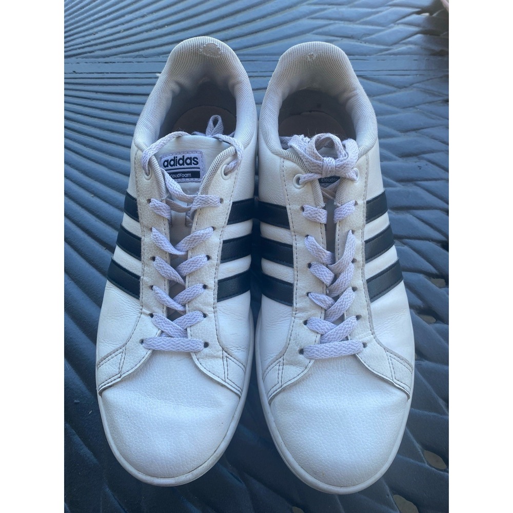adidas Grand Court Base White Black Women's Size‎ 10